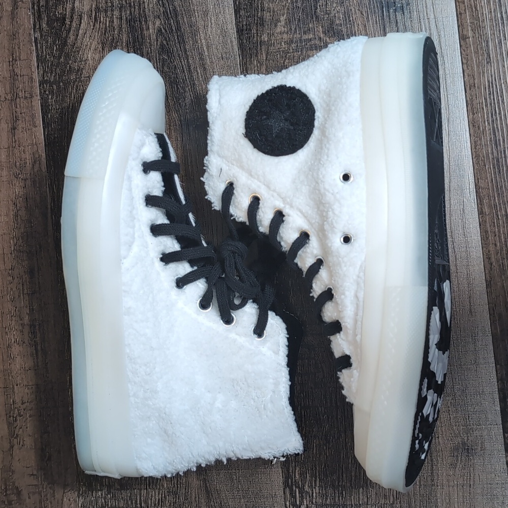 Converse CLOT x Chuck‎ 70 High Giant Panda Shoes Men's 7 Women's 9 Black White - Picture 6 of 14